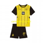 Camisolas de futebol Borussia Dortmund Karim Adeyemi 27 Criança Equipamento Principal 2024/25 Manga Curta